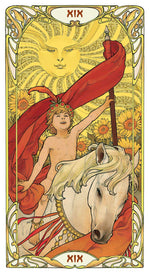 Carica l&#39;immagine nel visualizzatore di Gallery, Golden Art Nouveau Tarot - Grand Trumps
