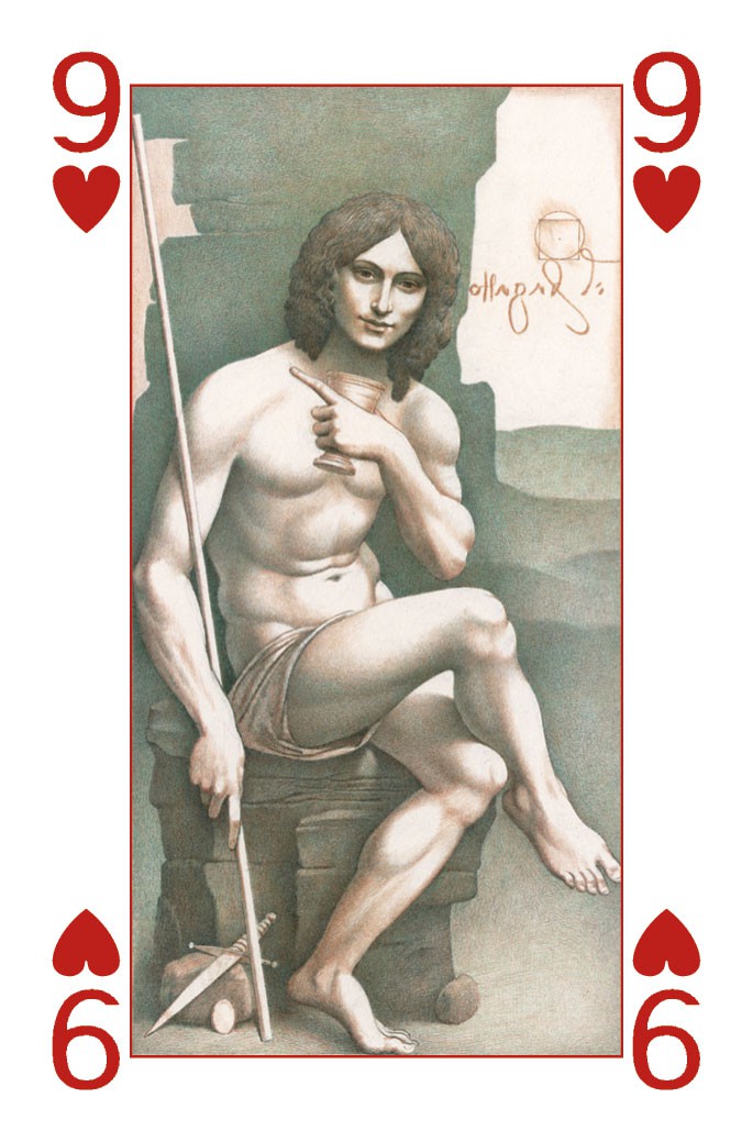 Leonardo Da Vinci - Carte da Gioco Illustrate