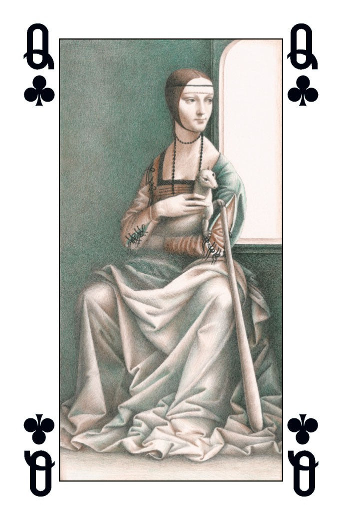 Leonardo Da Vinci - Carte da Gioco Illustrate