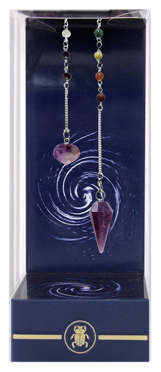 Premium Chakra e Ametista - Pendolo