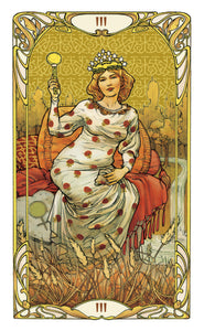 Mini Golden Art Nouveau Tarot