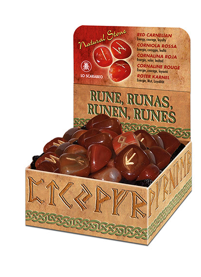 Rune in Corniola Rossa
