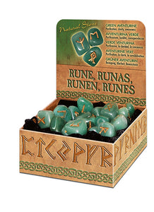 Rune in Avventurina Verde