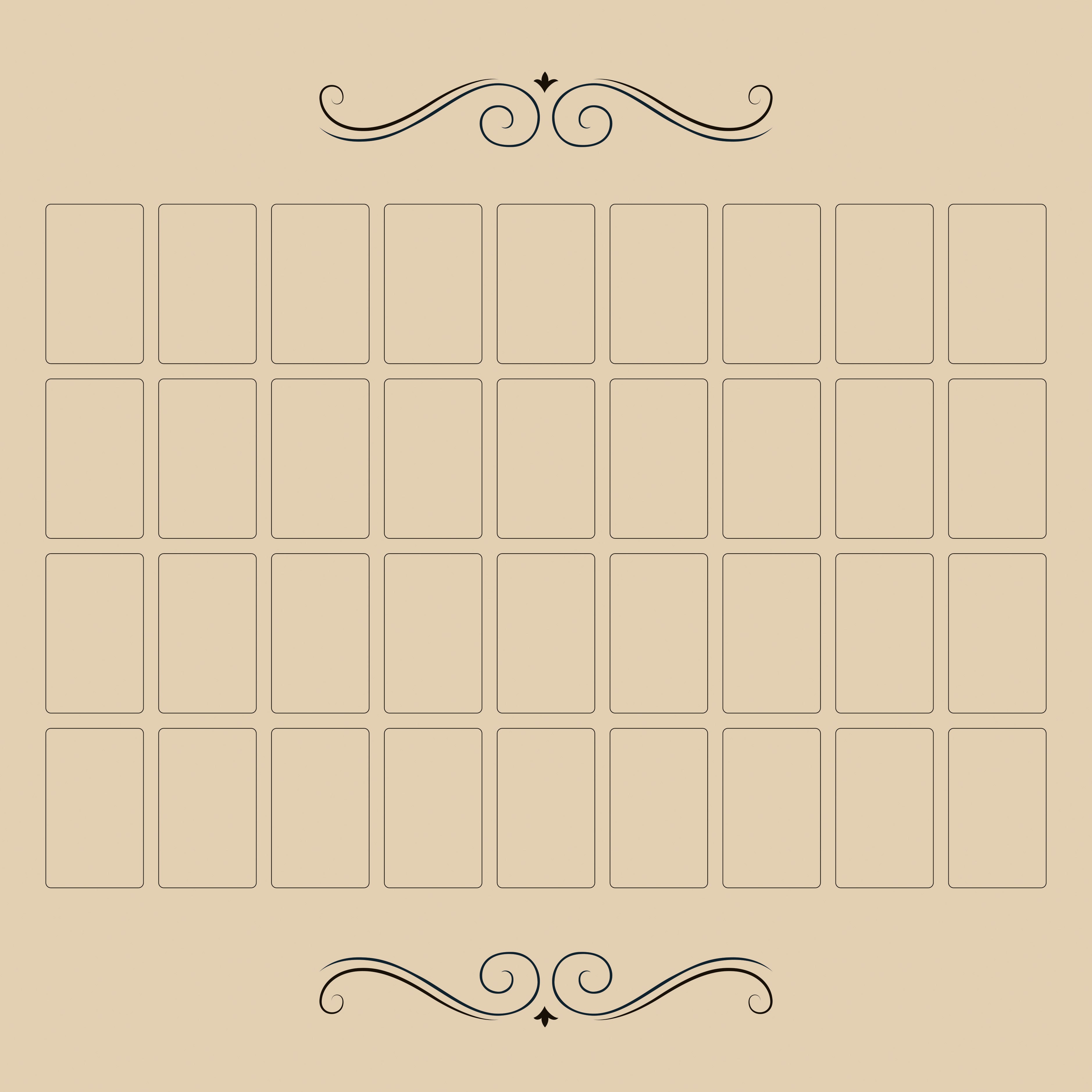 Grand Tableau Lenormand - Tappetino